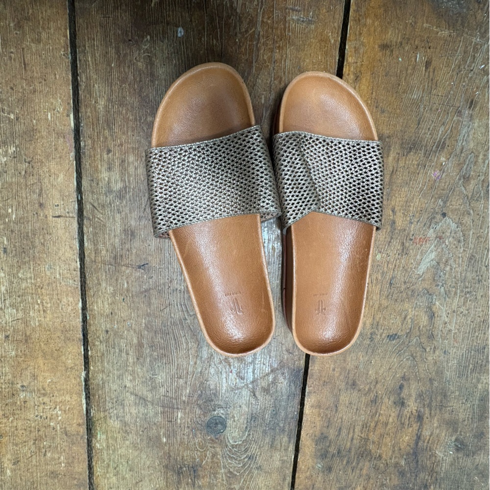 Frye slip on sandals